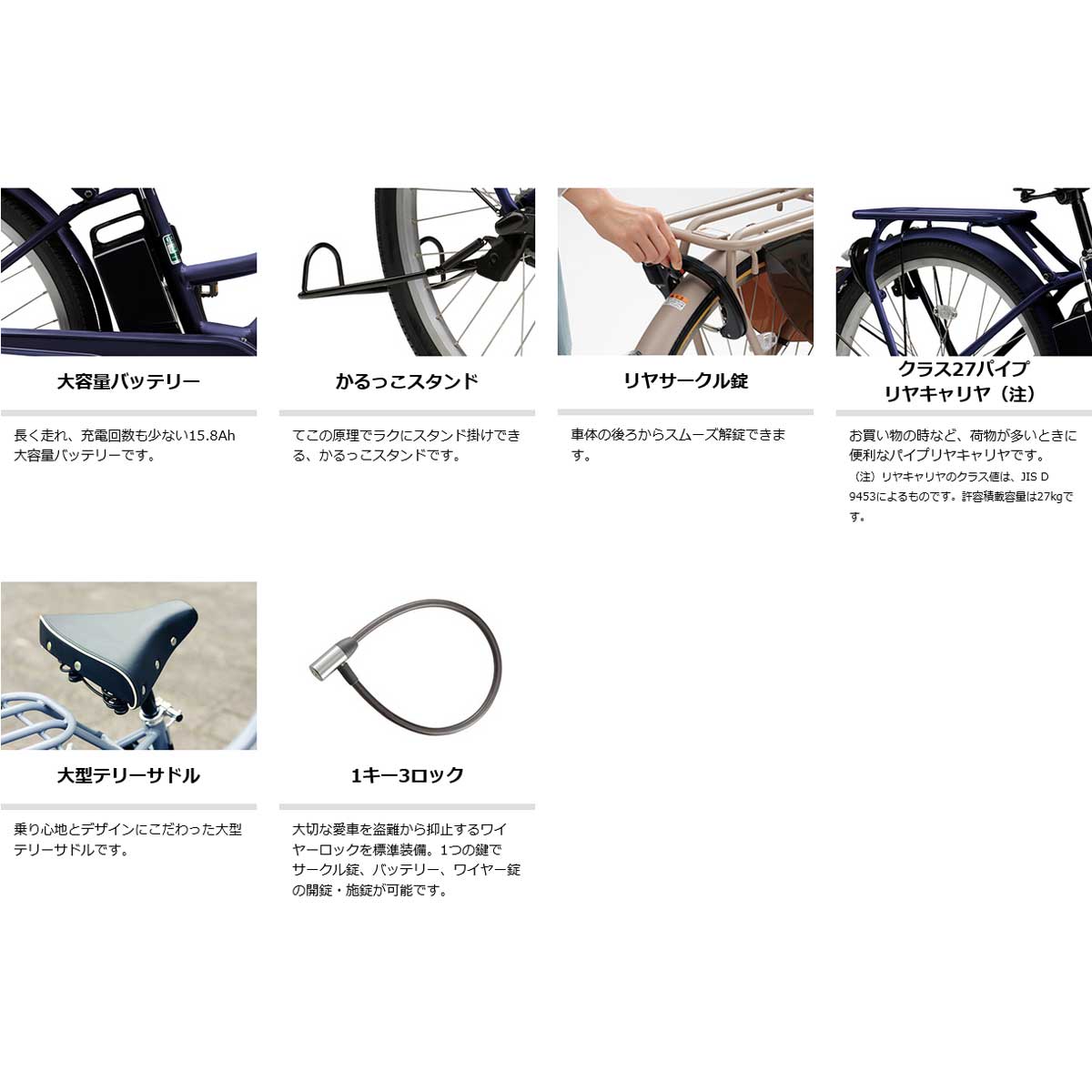 ヤマハ PAS RIN 電動自転車 15.8Ah 26インチ