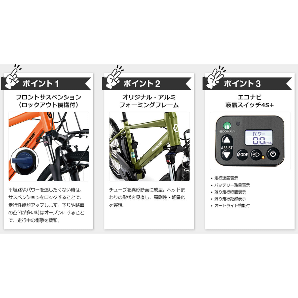 パナソニック Eバイク スポーツ 電動自転車 電動アシスト Panasonic 7段変速  BE-ELH642