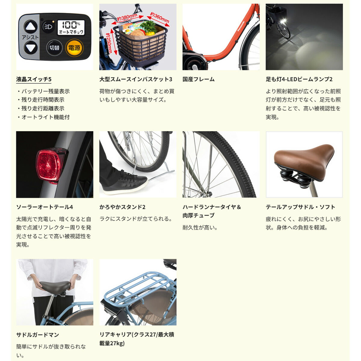 パナソニック ビビMX26 電動自転車 12.0Ah 26インチ [BE-FM632