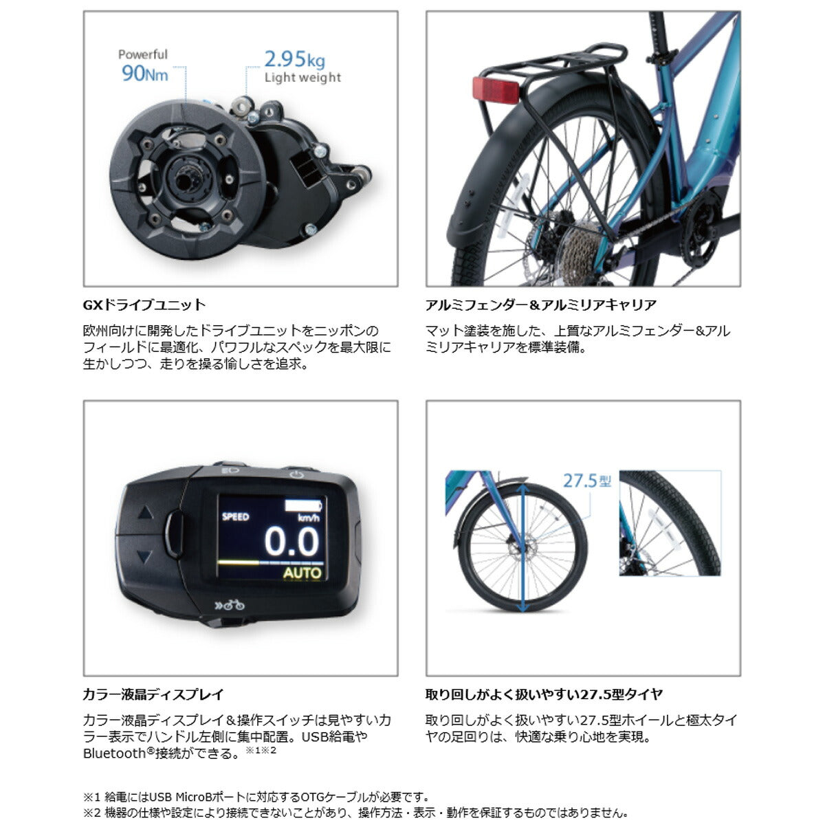 パナソニック Eバイク スポーツ 電動自転車 電動アシスト 2023年 ゼオルト S5 Panasonic 27.5×2.0 13.0Ah 9段変速  BE-GS51x
